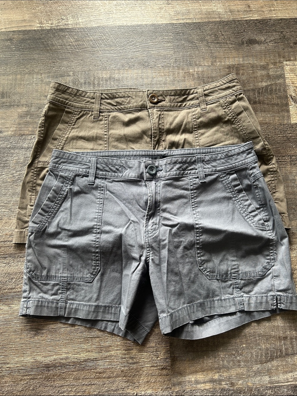 Prana Women's Casual Shorts in Blue and Brown